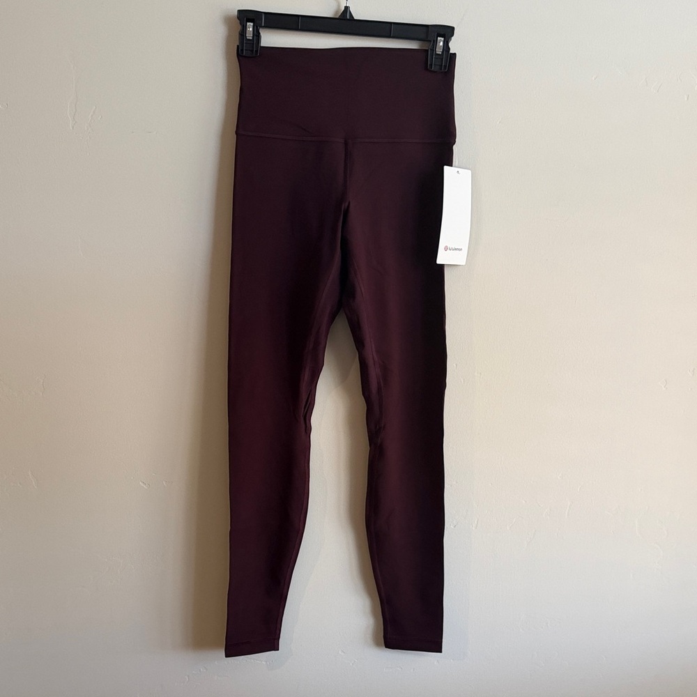 NWT Lululemon Align HR Pant 28” Black Plum – Size 6